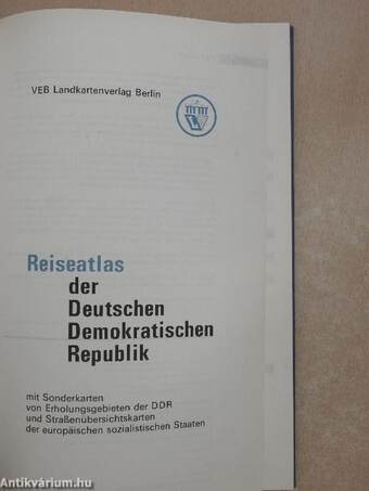 Reiseatlas der Deutschen Demokratischen Republik