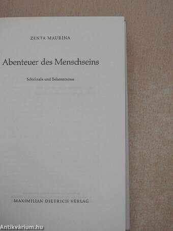 Abenteuer des Menschseins