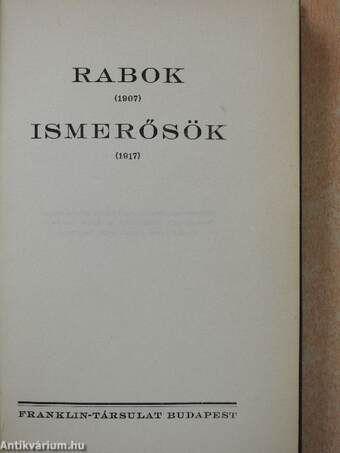 Rabok/Ismerősök