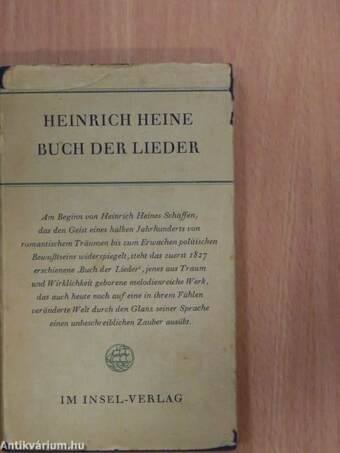 Buch der Lieder