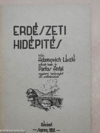 Erdészeti hidépités