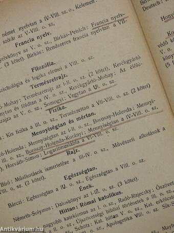 A Balassagyarmati M. Kir. Áll. Balassi Bálint Gimnázium Évkönyve az 1942-43. iskolai évről