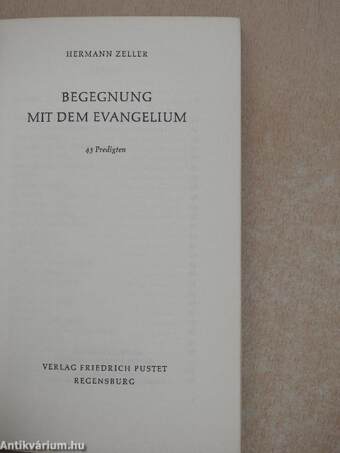 Begegnung mit dem Evangelium