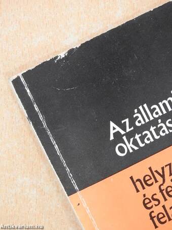 Az állami oktatás helyzete és fejlesztésének feladatai