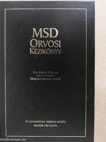 MSD Orvosi Kézikönyv