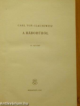 A háborúról II.