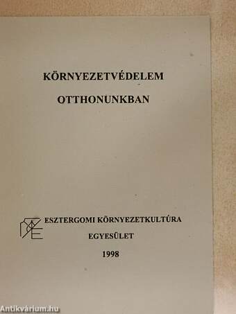 Környezetvédelem otthonunkban