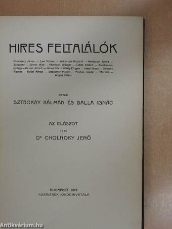 Hires feltalálók