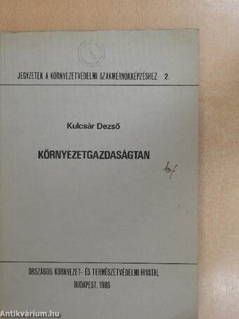 Környezetgazdaságtan