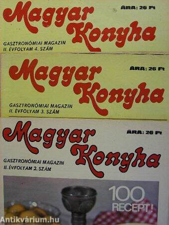 Magyar Konyha 1978. (nem teljes évfolyam)