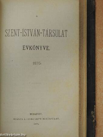 Délfrancziaországból uti vázlatok/A Szent-István-Társulat évkönyve 1875.