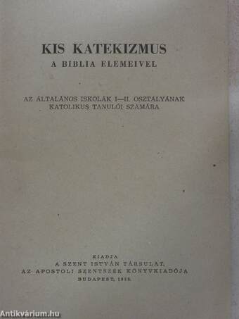 Kis katekizmus a Biblia elemeivel