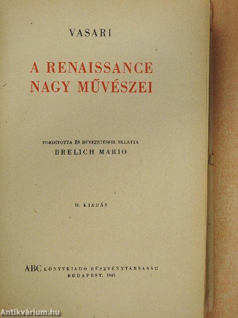 A renaissance nagy művészei