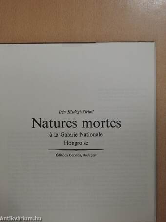 Natures mortes á la Galerie Nationale Hongroise