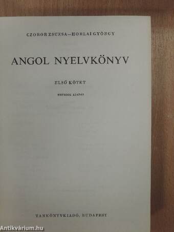 Angol nyelvkönyv I.