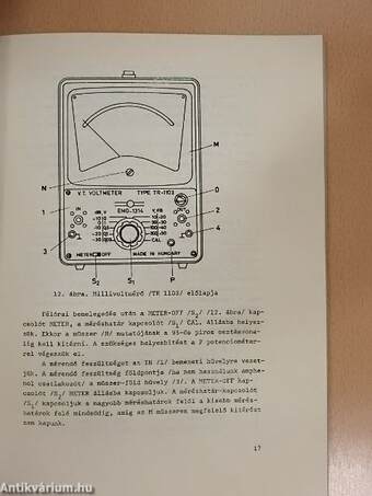 Elektronikus műszerek kezelése