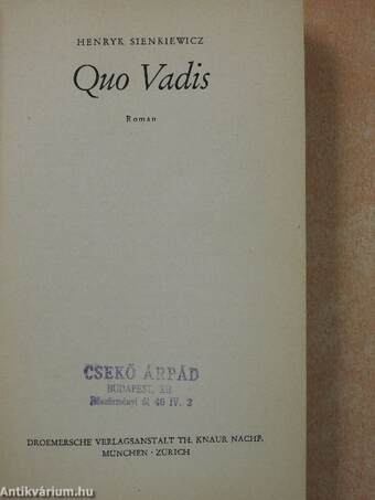 Quo Vadis