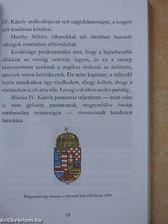 Horthy Miklós (dedikált példány)