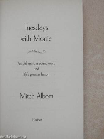 Tuesdays with Morrie