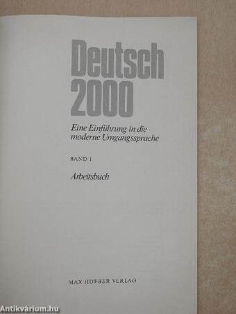 Deutsch 2000 1 - Arbeitsbuch