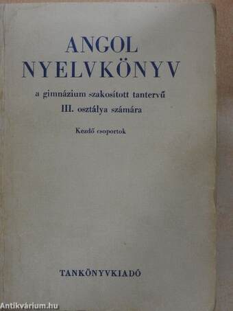 Angol nyelvkönyv III.