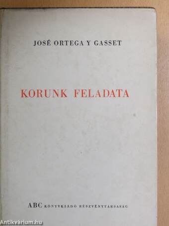 Korunk feladata