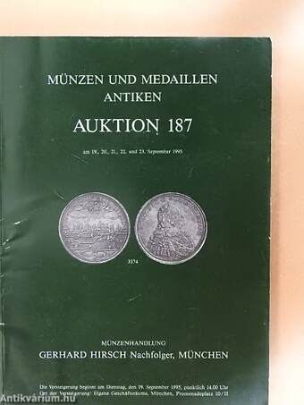Münzen und Medaillen Antiken Auktion 187