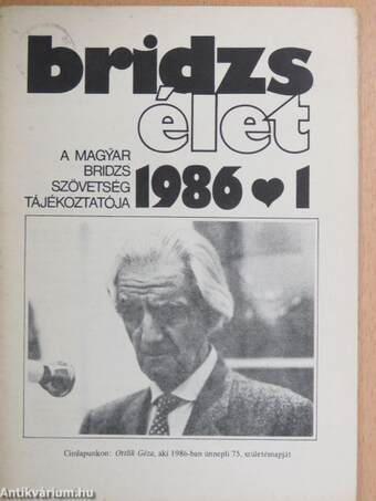 Bridzsélet 1986/1.