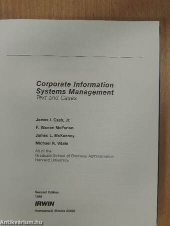 Corporate Information Systems Management