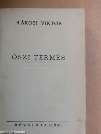 Őszi termés