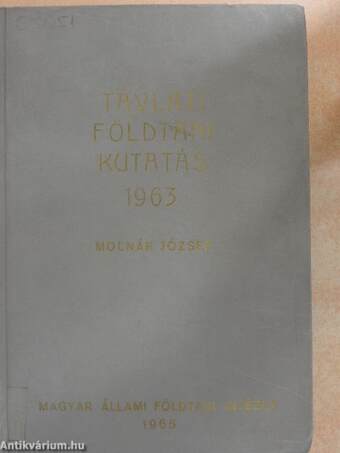 Távlati földtani kutatás 1963