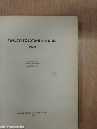 Távlati földtani kutatás 1963