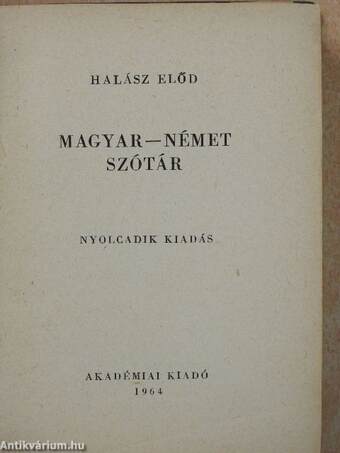 Magyar-német szótár