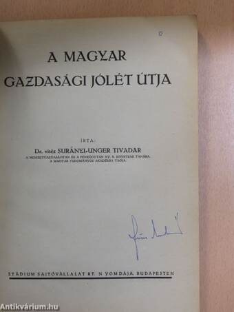 A magyar gazdasági jólét útja