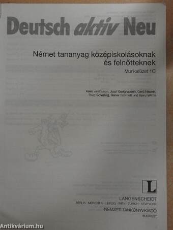 Deutsch aktiv Neu 1C - Arbeitsbuch