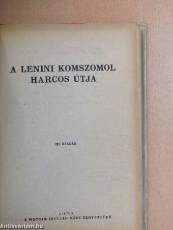 A lenini Komszomol harcos útja