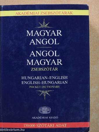 Magyar-angol/angol-magyar zsebszótár