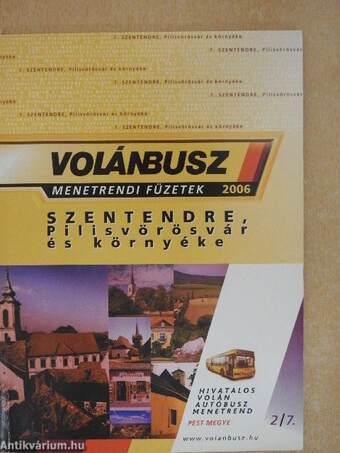 Hivatalos Volán autóbusz menetrend 2006