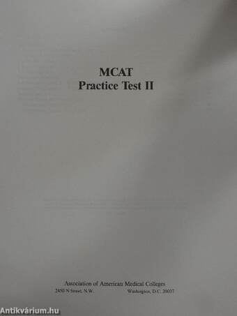 MCAT Practice Test II