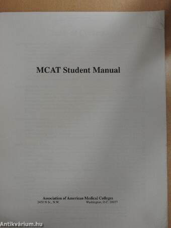 MCAT Student Manual