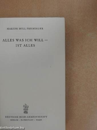 Alles Was Ich Will - Ist Alles