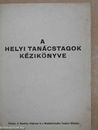 A helyi tanácstagok kézikönyve