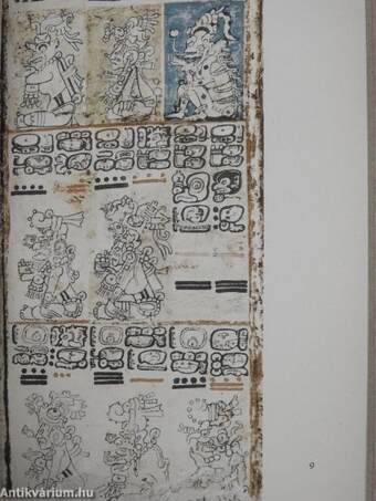 Schrift und buchmalerei der Maya-indianer