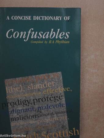 A Concise Dictionary of Confusables