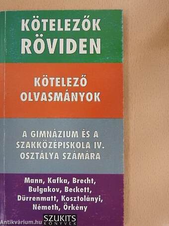 Kötelező olvasmányok