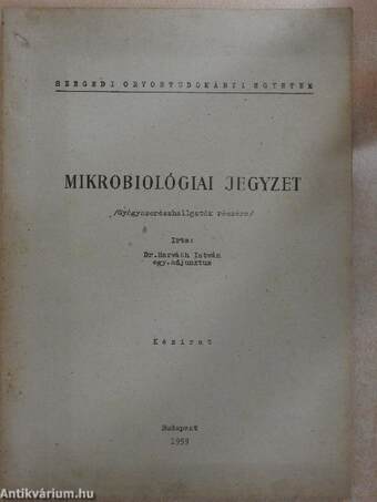 Mikrobiológiai jegyzet