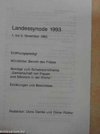 Landessynode 1993