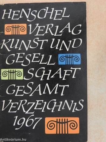 Gesamtverzeichnis 1967 - Neuerscheinungen/Nachauflagen/Lieferbare Literatur