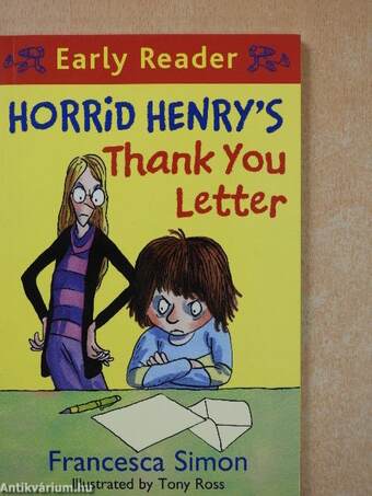 Horrid Henry's Thank You Letter