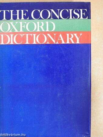 The Concise Oxford Dictionary of Current English